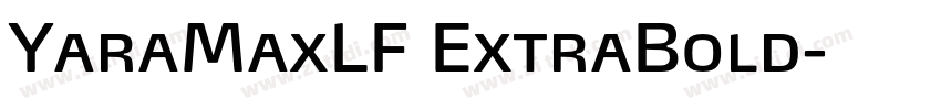 YaraMaxLF ExtraBold字体转换